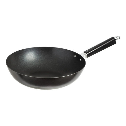 Winco J22-0030, Joyce Chen 12" Pro Carbon Steel Excalibur Nonstick Stir Fry Pan