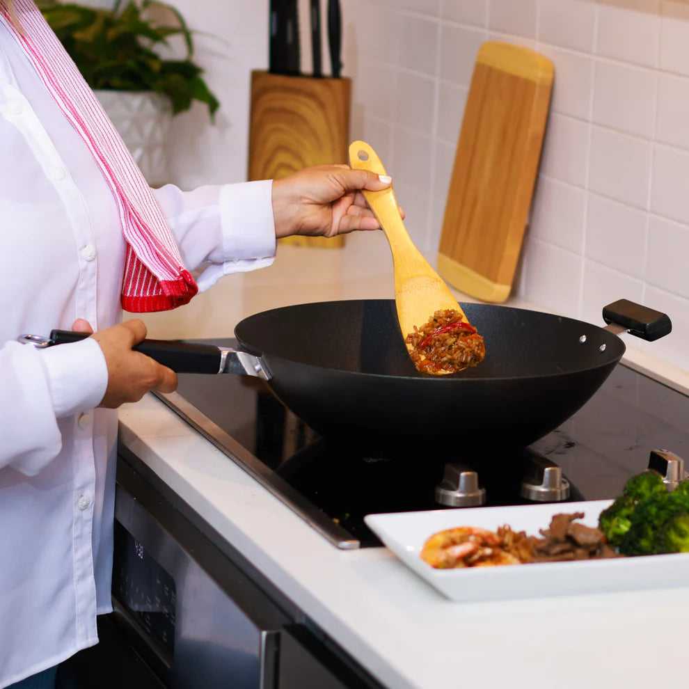 Winco J22-0040, Joyce Chen 14" Pro Carbon Steel Ceramic Nonstick Flat Wok
