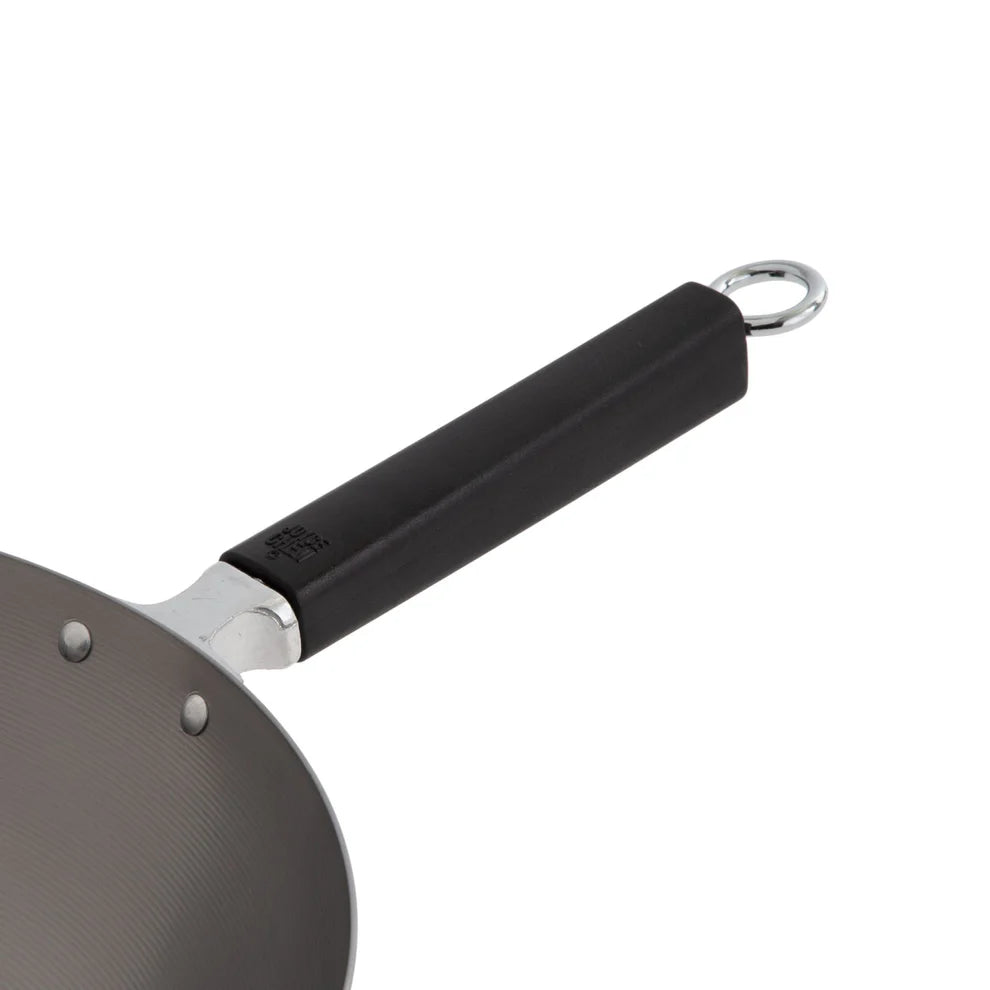 Winco J22-0060, Joyce Chen 14" Pro Series Uncoated Carbon Steel Flat Wok