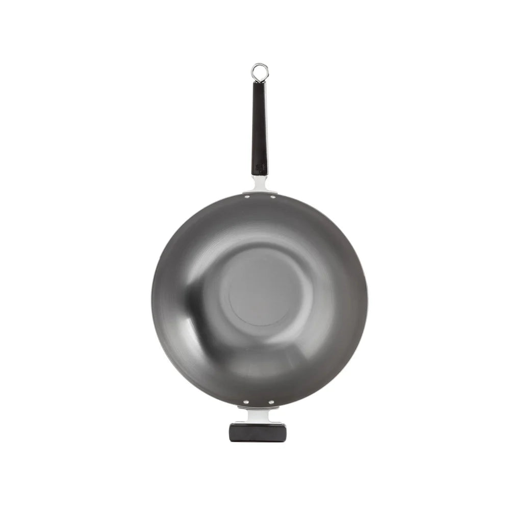 Winco J22-0060, Joyce Chen 14" Pro Series Uncoated Carbon Steel Flat Wok