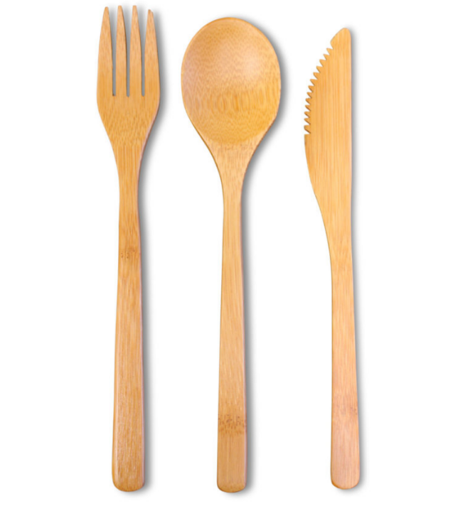bamboo flatware set