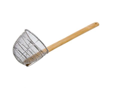 Bamboo handle noodle skimmer