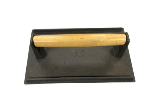 Cast iron grill press