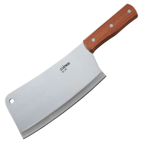Winco KC-301,  3-1/2" x 8" Blade Wooden Hdl Chinese Cleaver, EA