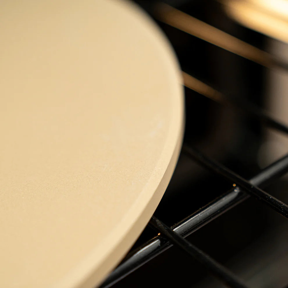 Winco KCH-08411/KCH-09011, Round/Rect 16", Beige Old Stone Cordierite Pizza Stone