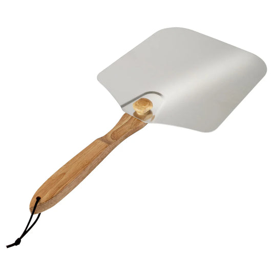 Winco KCH-08435/KCH-08436, 12x14 & 14x16 Old Stone Aluminum Pizza Peel w/ Folding Handle