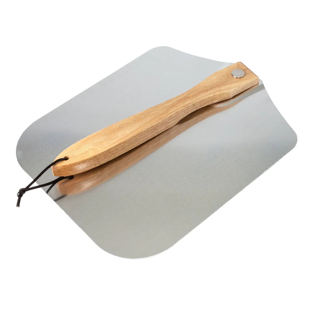 Winco KCH-08435/KCH-08436, 12x14 & 14x16 Old Stone Aluminum Pizza Peel w/ Folding Handle