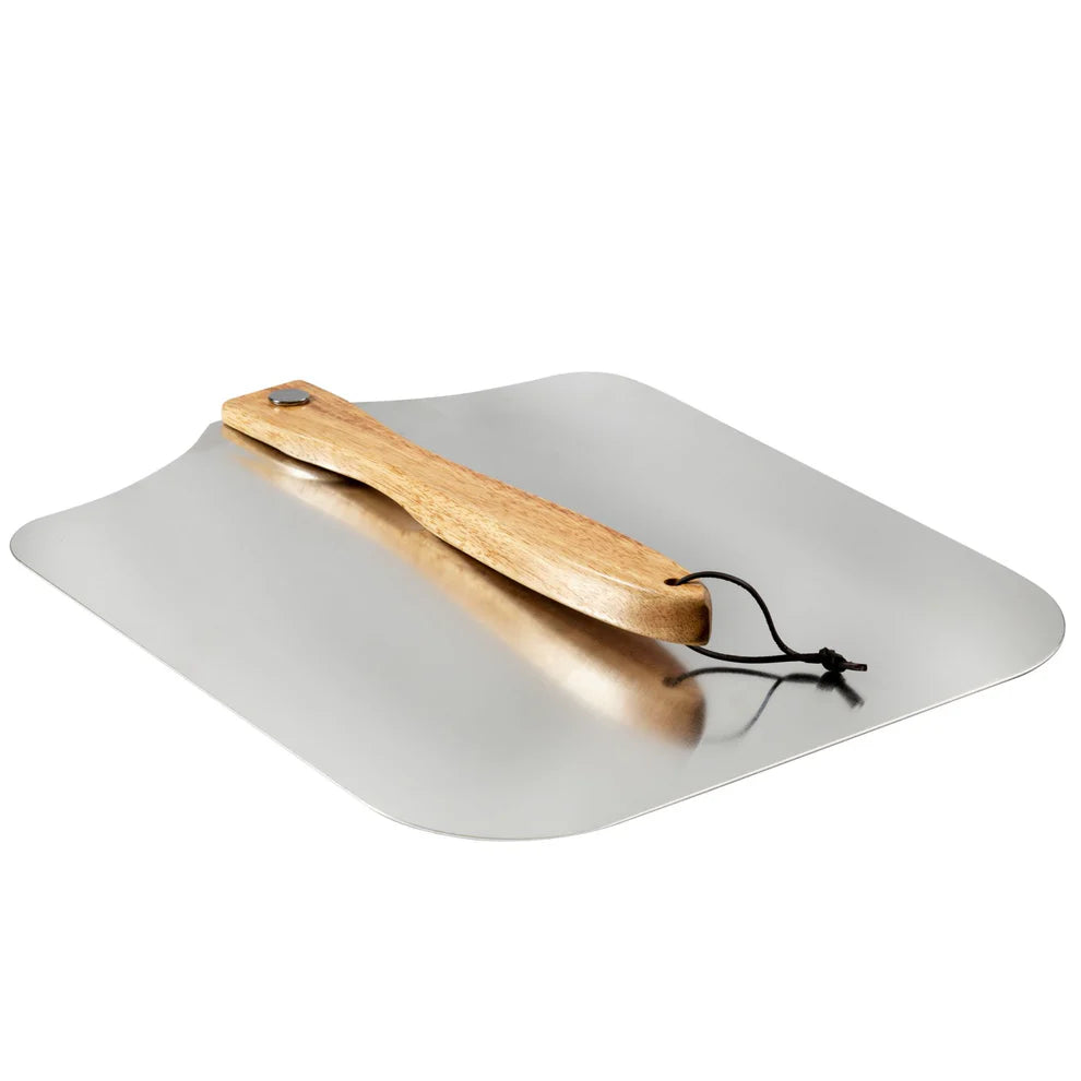 Winco KCH-08435/KCH-08436, 12x14 & 14x16 Old Stone Aluminum Pizza Peel w/ Folding Handle