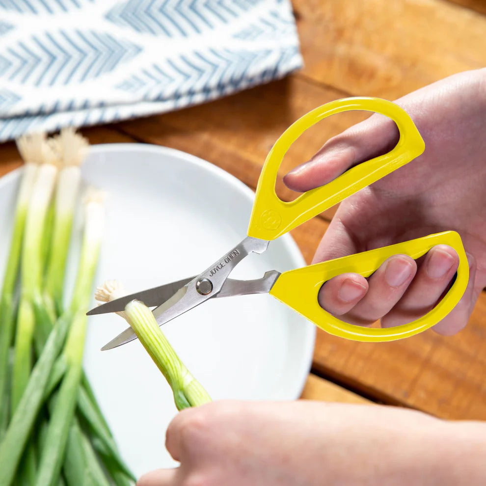 Winco KCHZ09007 to KCHZ09010, 2-Pack, Red/Blue/White/Yellow Handles Joyce Chen Original Unlimited Kitchen Scissors
