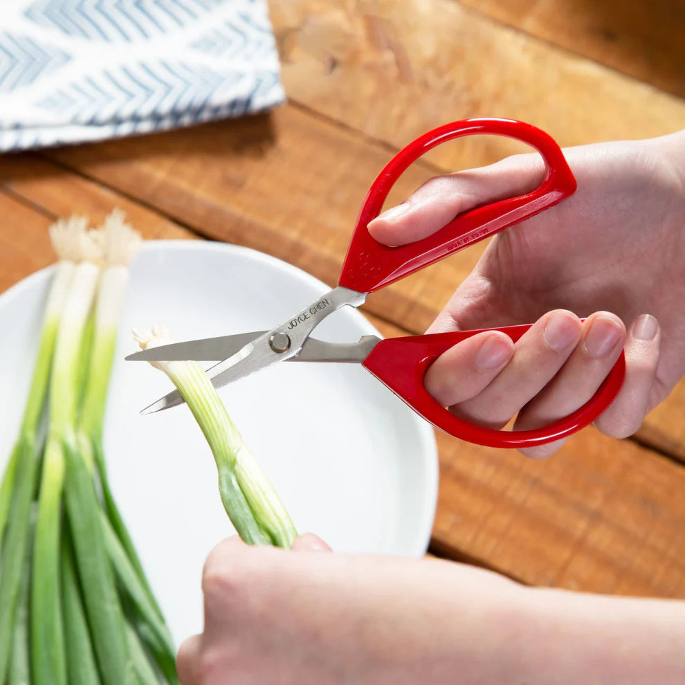 Winco KCHZ09007 to KCHZ09010, 2-Pack, Red/Blue/White/Yellow Handles Joyce Chen Original Unlimited Kitchen Scissors