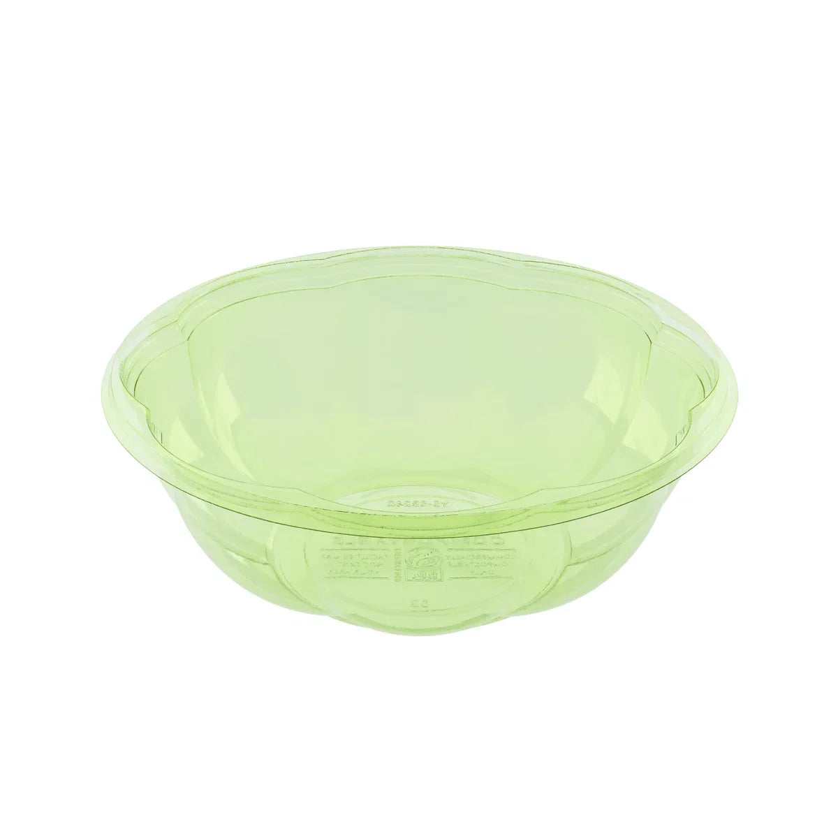 Green Disposable PLA Salad Container Bowls for Lunch & Meal Prep