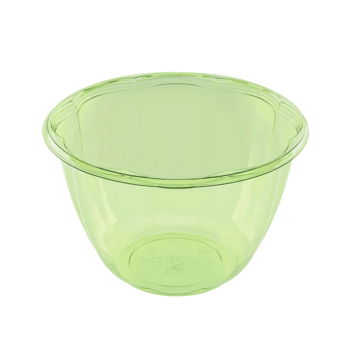 Green Disposable PLA Salad Container Bowls for Lunch & Meal Prep