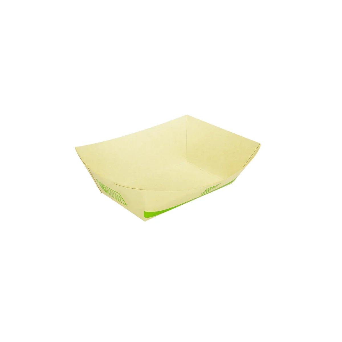 Natural Bamboo Disposable Stand Serving Takeout Container Food Boat Trays