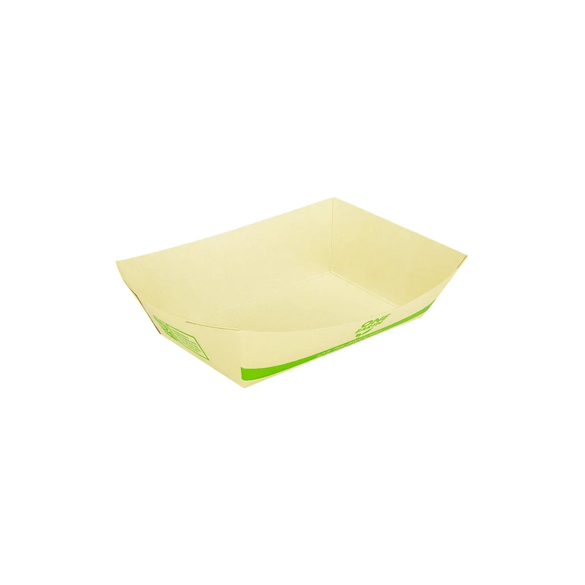 Natural Bamboo Disposable Stand Serving Takeout Container Food Boat Trays