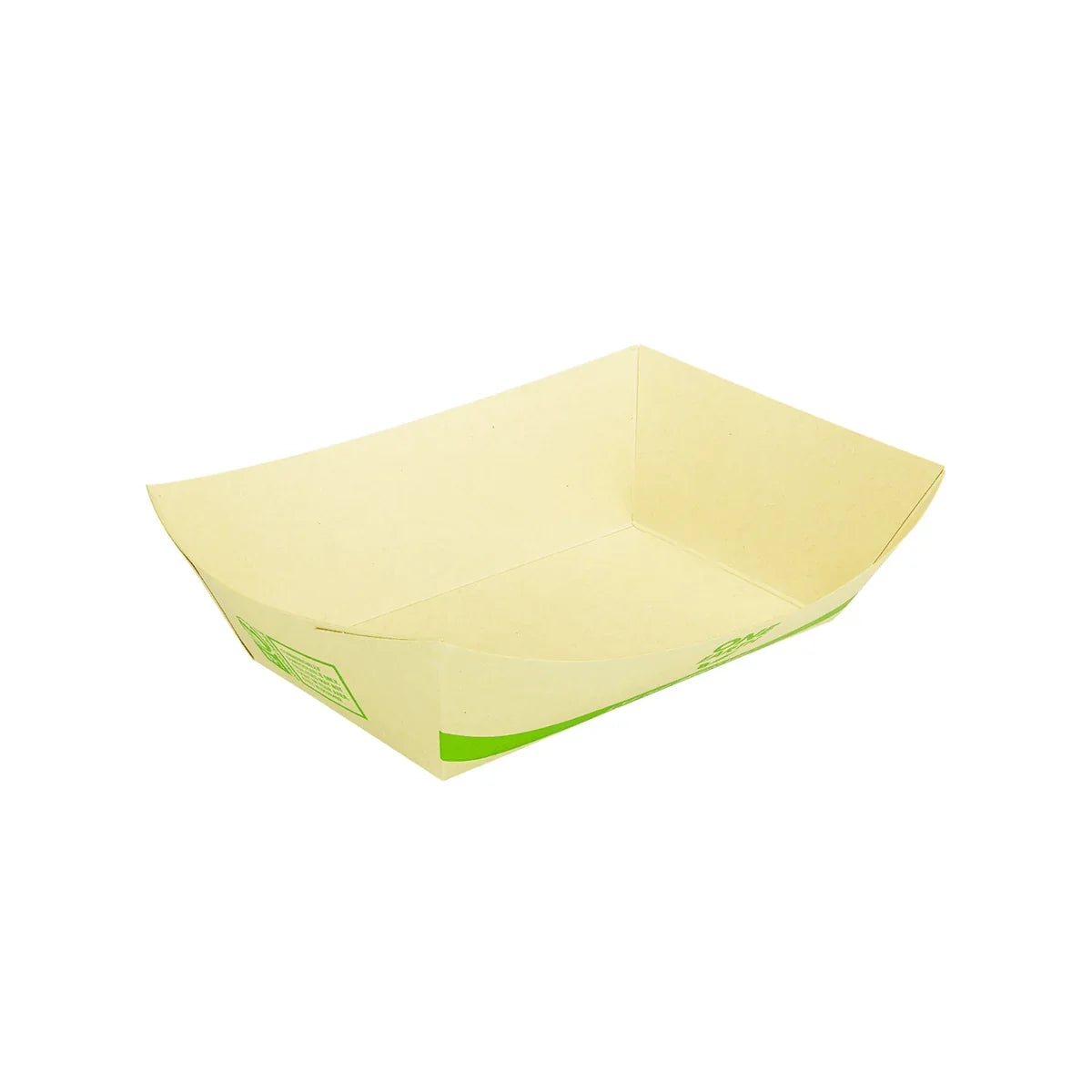Natural Bamboo Disposable Stand Serving Takeout Container Food Boat Trays