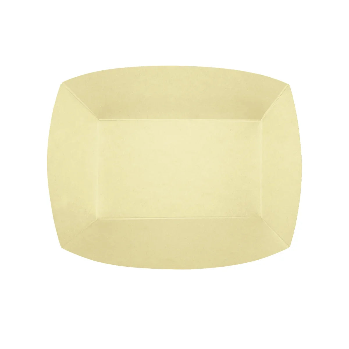 Natural Bamboo Disposable Stand Serving Takeout Container Food Boat Trays