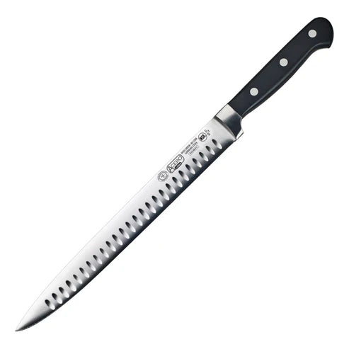 Winco KFP-101, 10" Full Tang Forged Granton Edge Slicer Knife, EA