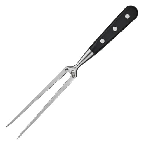 Winco KFP-71, 6" Triple Riveted, Full Tang Forged Blade Straight Fork