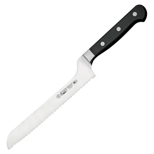Winco KFP-83, 8" Full Tang Forged Blade Offset Bread Knife, EA
