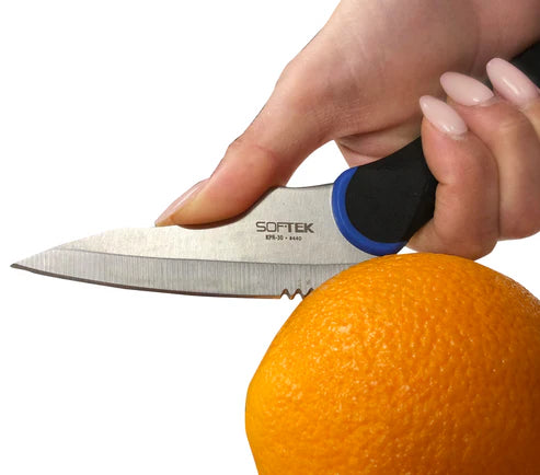 Winco KPR-30, 3-1/2" Blade, Soft Grip, 1 Dozen Utility Knife