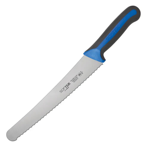 Winco KSTK-102, 10" Wide Bread/Pastry Knife Soft Grip Hdl SofTek, EA