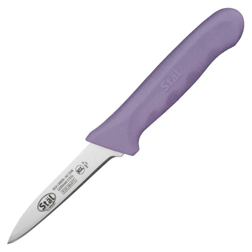 Winco KWP-30 to 30Y, 3-1/4" Diff Colors PP Hdl 2pcs/pk Paring Knives