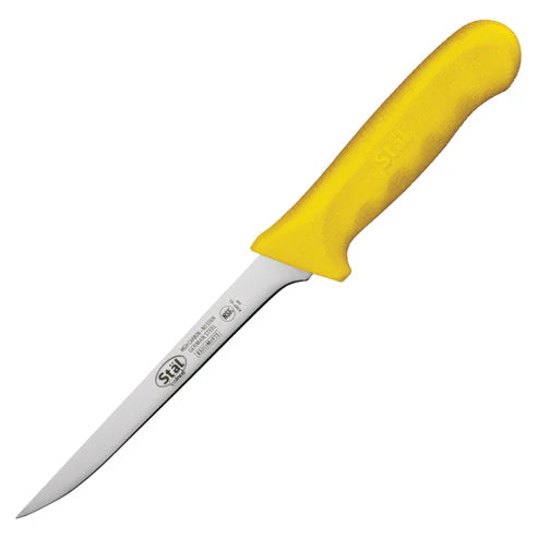 Winco KWP-61 to KWP-61Y, 6" Diff Colors PP Hdl Narrow Boning Knife, EA
