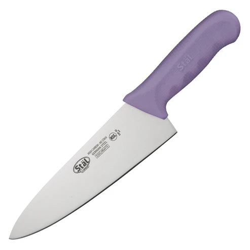 Winco KWP-80 to KWP-80Y, 8" Various Colors PP Hdl Cook's Knife, EA