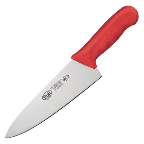 Winco KWP-80 to KWP-80Y, 8" Various Colors PP Hdl Cook's Knife, EA