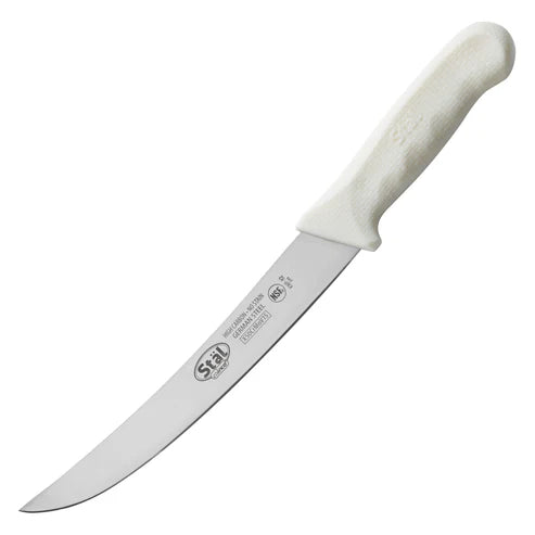 Winco KWP-82, 8" White PP Hdl, Breaking Knife, EA