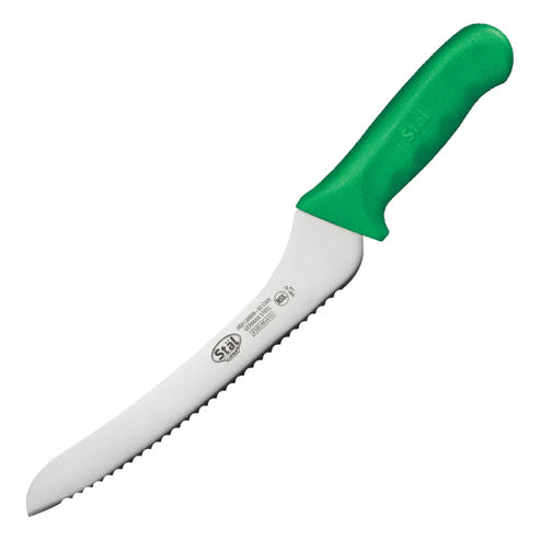Winco KWP-92 to KWP-92Y, 9" Various Colors, Offset, Bread Knife, EA