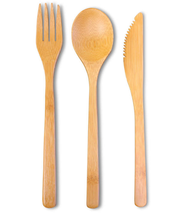 Bamboo flatware set