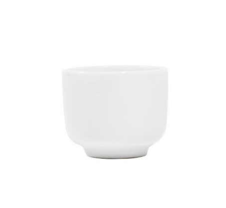 White sake cup