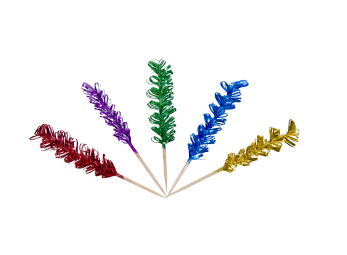Curly frill picks