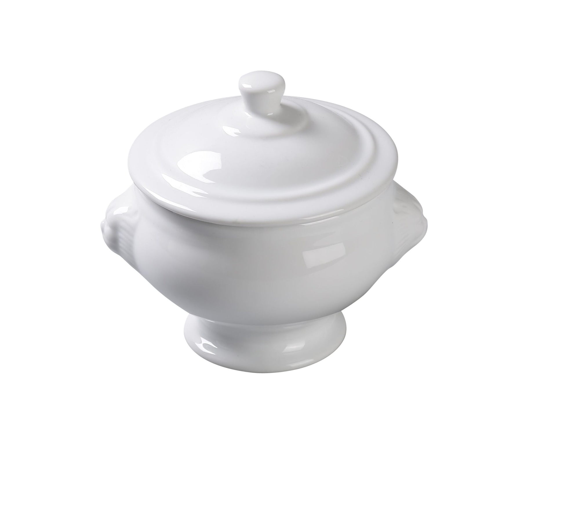 Yanco Lion Bouillon Cup With Lid LB-15-L is a refined and versatile addition to any restaurant or dining setting. Designed to elegantly present soups, chowders, stews, and condiments, this cup combines functionality with classic appeal. Crafted from high-quality porcelain, it features a sleek white glaze that enhances its durability and aesthetic charm. Built for convenience, it is oven, dishwasher, and microwave safe, making it ideal for both commercial and home use.
