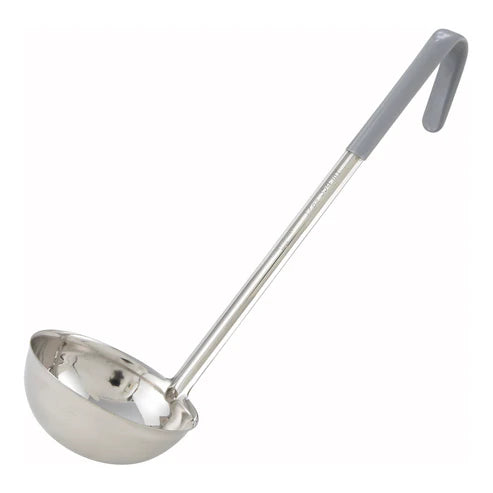 Winco LDC-05 to LDC-8, 1/2oz to 8oz, One-piece S/S, Color-coded Handles, EA