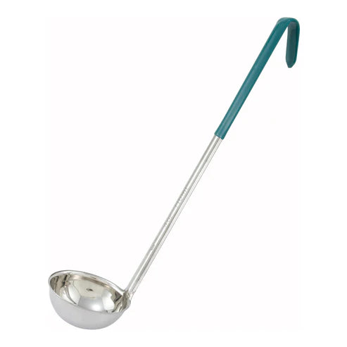 Winco LDC-05 to LDC-8, 1/2oz to 8oz, One-piece S/S, Color-coded Handles, EA
