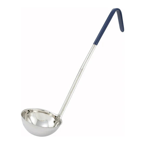 Winco LDC-05 to LDC-8, 1/2oz to 8oz, One-piece S/S, Color-coded Handles, EA