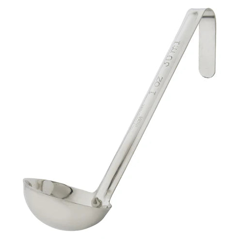 Winco LDI-05SH to 60SH, 1/2oz-6oz One-piece S/S Ladles, 6" Handle, EA