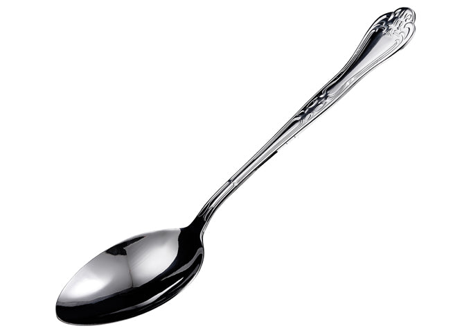 Winco LE-11 11" Stainless Steel Elegance Solid Spoon