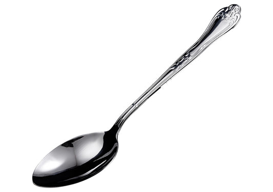 Winco LE-11 11" Stainless Steel Elegance Solid Spoon