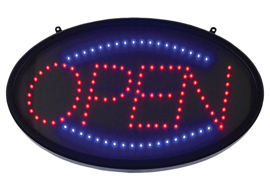 Winco LED-10 3 Pattern "Open" Dust Cover LED Sign