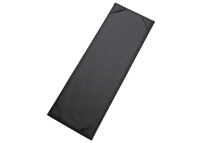 Winco LMS-414BK to LMS-814BK 4.5x14"–8.5x14" Black/Brown/Gray Single View Menu Cover