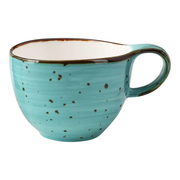 Yanco Coffee/Tea Cup LY-001TQ is a stylish and durable choice for any restaurant, café, or catering event. Made from high-quality porcelain with a sleek color-glazed finish, this cup enhances the presentation of hot and cold beverages, including coffee, tea, and cocoa. The Lyon Turquoise collection’s elegant yet sturdy design ensures a refined look while maintaining durability for daily use. With a 7 oz capacity, this cup provides the perfect portion for serving drinks. 