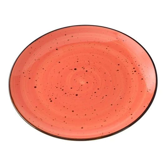 Yanco Coupe Plate LY-1112CR is a stylish and versatile choice for any dining setting. Made from high-quality porcelain, this plate features a reactive glaze in a lively coral color, adding elegance to both casual and formal table settings. With a 12.25-inch diameter and 1.25-inch height, it offers ample space for serving main courses and sides. The durable porcelain construction ensures long-lasting performance, making it ideal for high-traffic establishments such as restaurants, hotels, and cafes. 