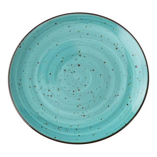 Yanco Coupe Plate LY-1112TQ is a stylish and versatile choice for any dining setting. Made from high-quality porcelain, this plate features a reactive glaze in a vibrant turquoise finish, adding elegance to both casual and formal table settings. With a 12.25-inch diameter and 1.25-inch height, it offers ample space for serving main courses and sides. 