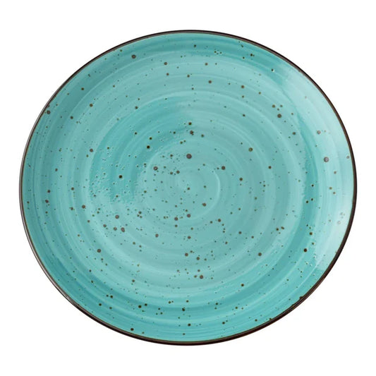 Yanco Coupe Plate LY-1112TQ is a stylish and versatile choice for any dining setting. Made from high-quality porcelain, this plate features a reactive glaze in a vibrant turquoise finish, adding elegance to both casual and formal table settings. With a 12.25-inch diameter and 1.25-inch height, it offers ample space for serving main courses and sides. 