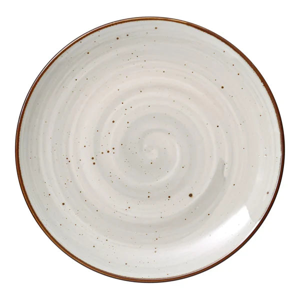 Yanco Coupe Plate LY-1112 is a stylish and versatile choice for any dining setting. Made from high-quality porcelain, this plate features a reactive glaze with a rich brown speckled finish, adding elegance to both casual and formal table settings. With a 12.25-inch diameter and 1.25-inch height, it offers ample space for serving main courses and sides. The durable porcelain construction ensures long-lasting performance, making it ideal for high-traffic establishments such as restaurants, hotels, and cafes. 