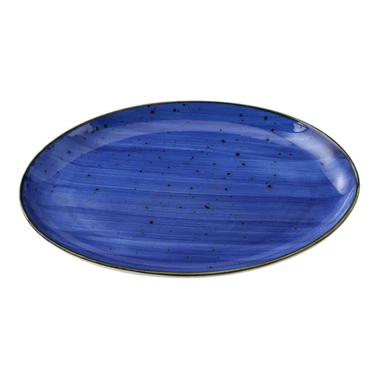 Yanco Coupe Platter LY-2110BU is a stylish and versatile addition to any dining setup. Crafted from high-quality porcelain, this platter features a reactive glaze with distinctive brown speckles, adding a rustic yet elegant touch. Its oval shape provides a unique presentation, making it ideal for serving appetizers, main courses, or decorative displays. Built for durability, this platter is designed for high-traffic environments like restaurants, hotels, and cafes. 