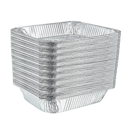 Large rectangular aluminum rack roaster with a sturdy rack for even cooking. Perfect for meats, poultry, and vegetables. Ideal for home, catering, and holiday meal preparation.